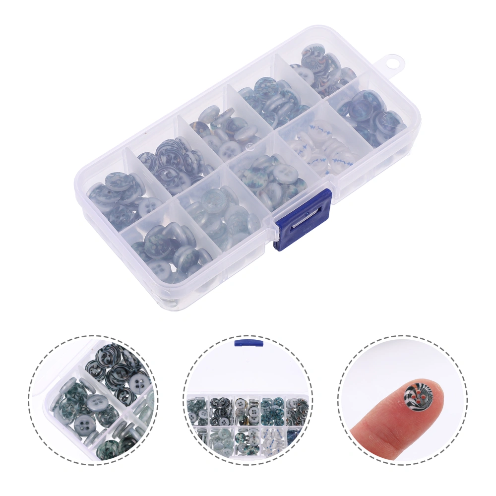 200pcs Acrylic Buttons Clothes Buttons DIY Sewing Accessories (Mixed Style)