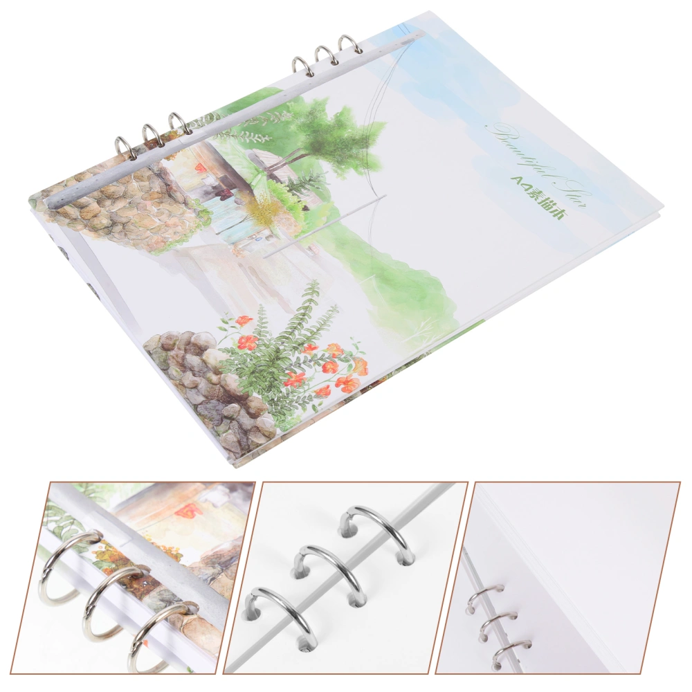 Hardcover Sketchbook for Drawing A4 Sketch Book Spiral Sketchbook Detachable Drawing Book