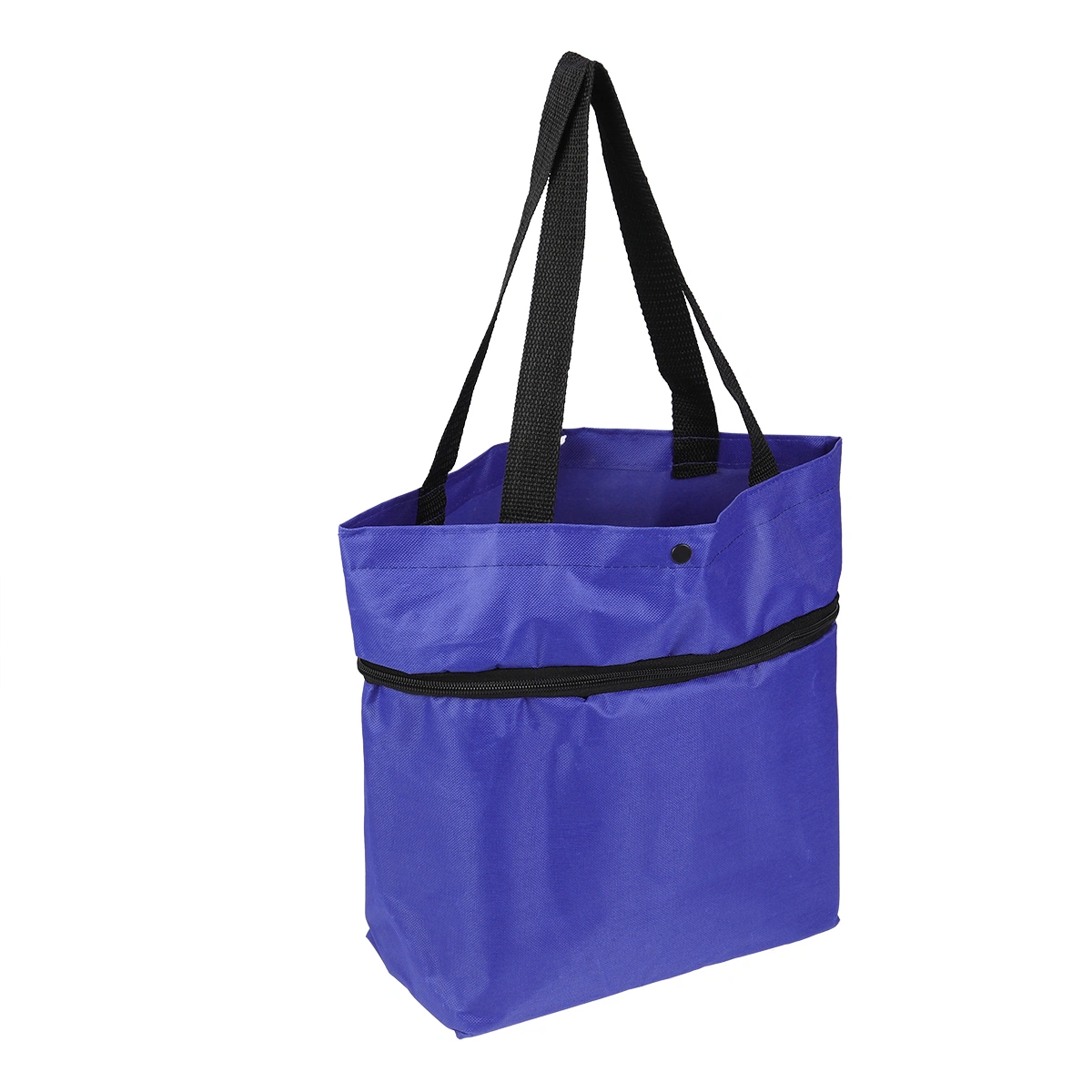 Fashion Folded Shopping Cart Portable Car Luggage Cart Folded Tug Bag Collapsible Shopping Cart Vegetables Organizer Trolley Car(Blue)