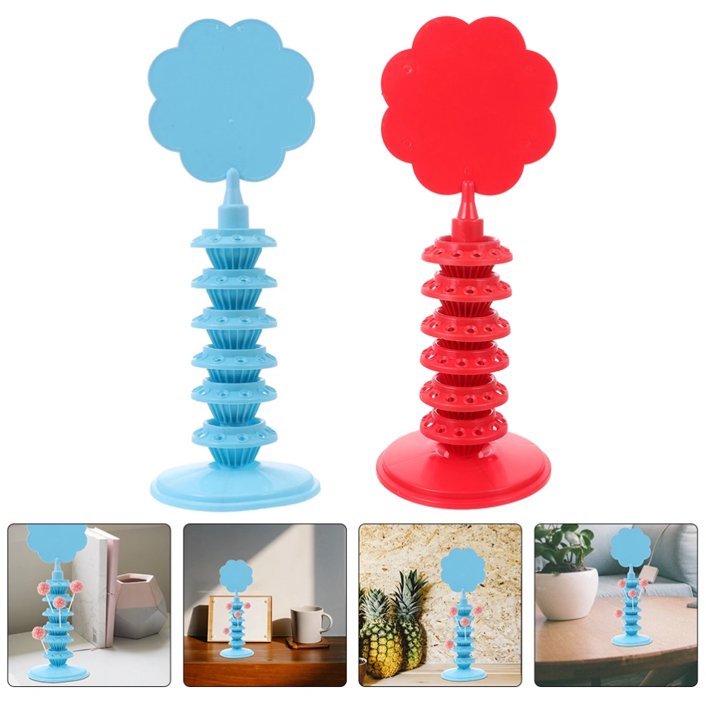 2Pcs Tower Shaped Lollipop Holders Multi-function Display Racks Decorative Lollipop Racks