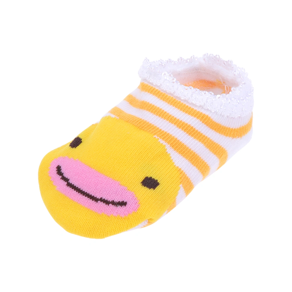 5 Pairs of Floor Socks Cartoon Sweat-absorbing Non-slip Socks for Toddlers Little Girls