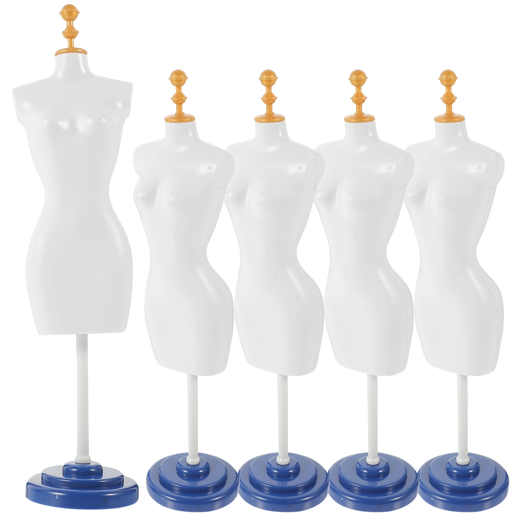 5Pcs Doll Clothes Mannequin Doll Dolls Dress Display Stand Doll Dress Support Doll House Miniature