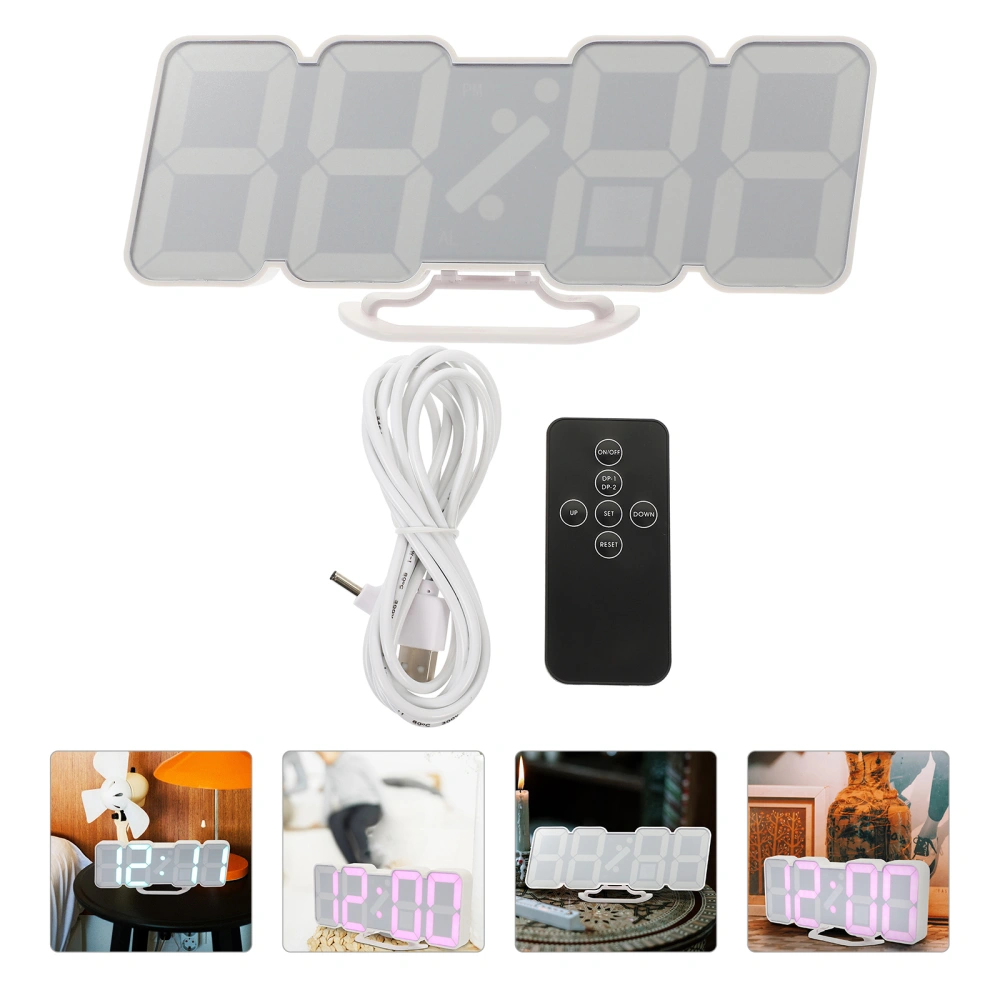 1 Set of Desktop Home Table Decor LED Digital Clock Multi-function Digital Alarm Clock