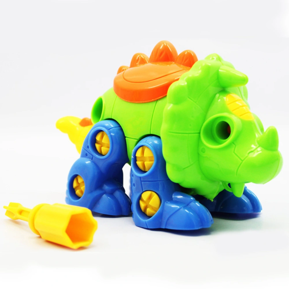 Children Removable Screw Dinosaur Building Toy Nut Combination Disassembly Animals Early Educational Assembly Toys (Stegosaurus)