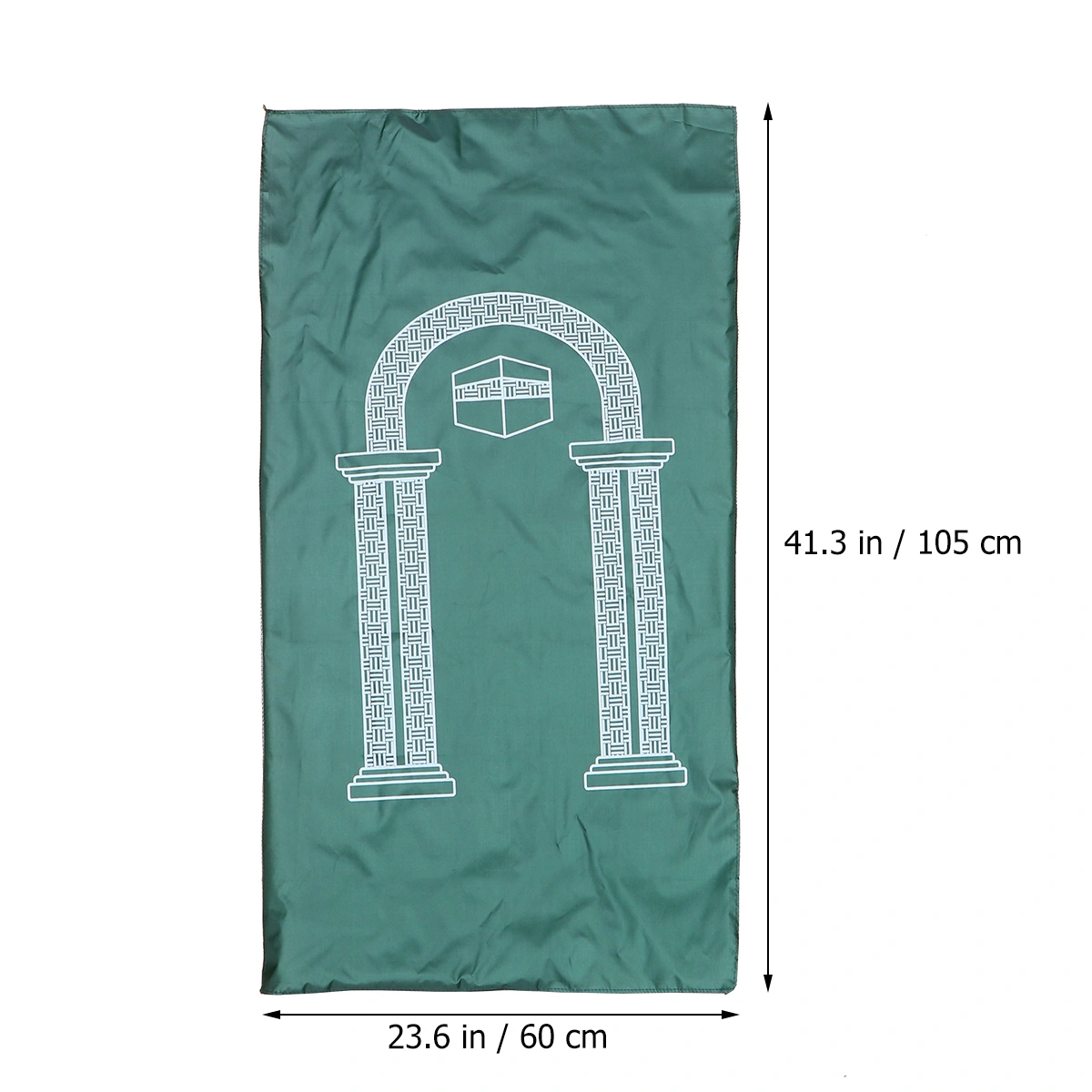 Portable Waterproof Prayer Mat Light Muslim Prayer Rug Carpet for Outdoor Travel (Green)
