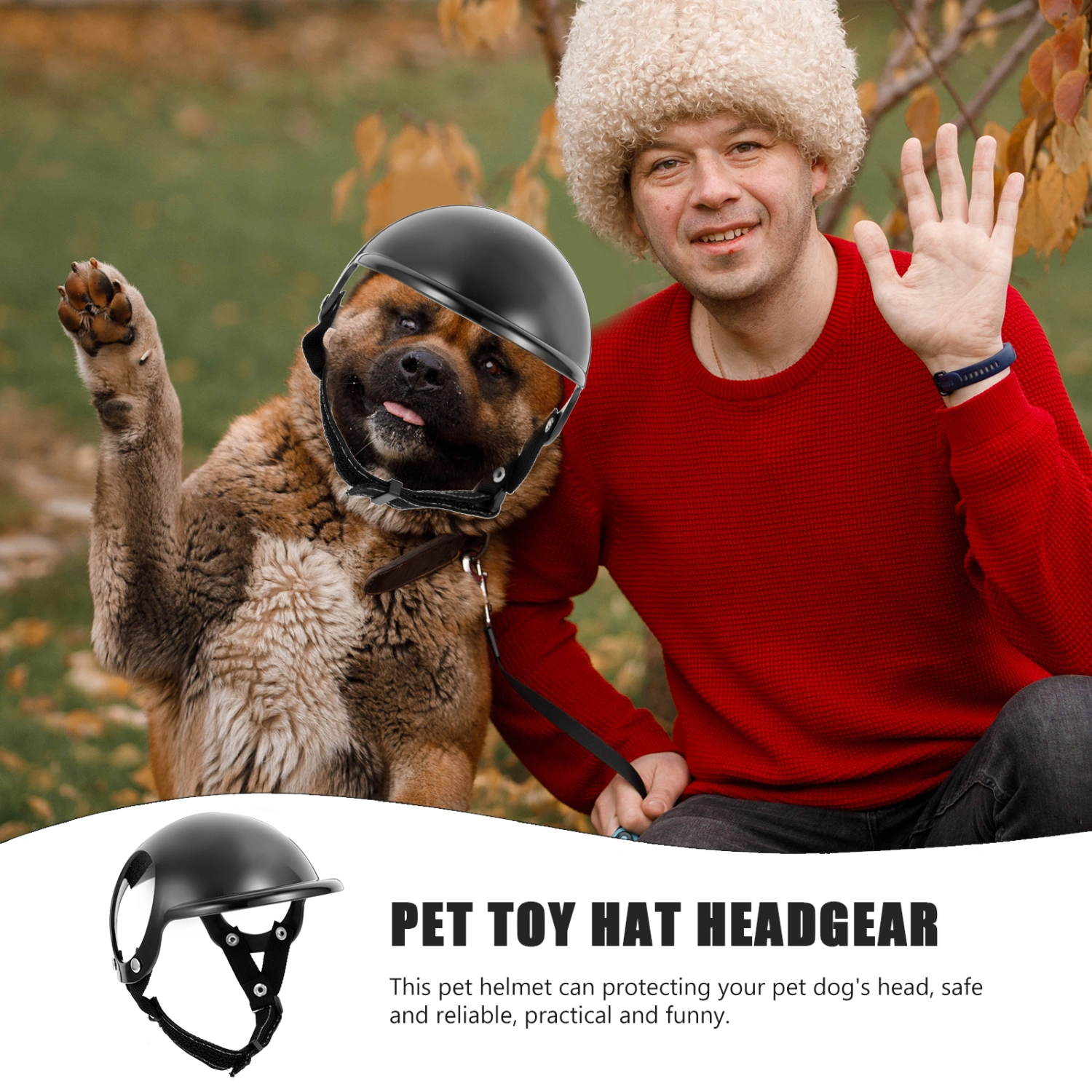 Dog Safety Hat Pet Helmet Dog Safety Helmet Decorative Dog Helmet Dog Spoof Helmet