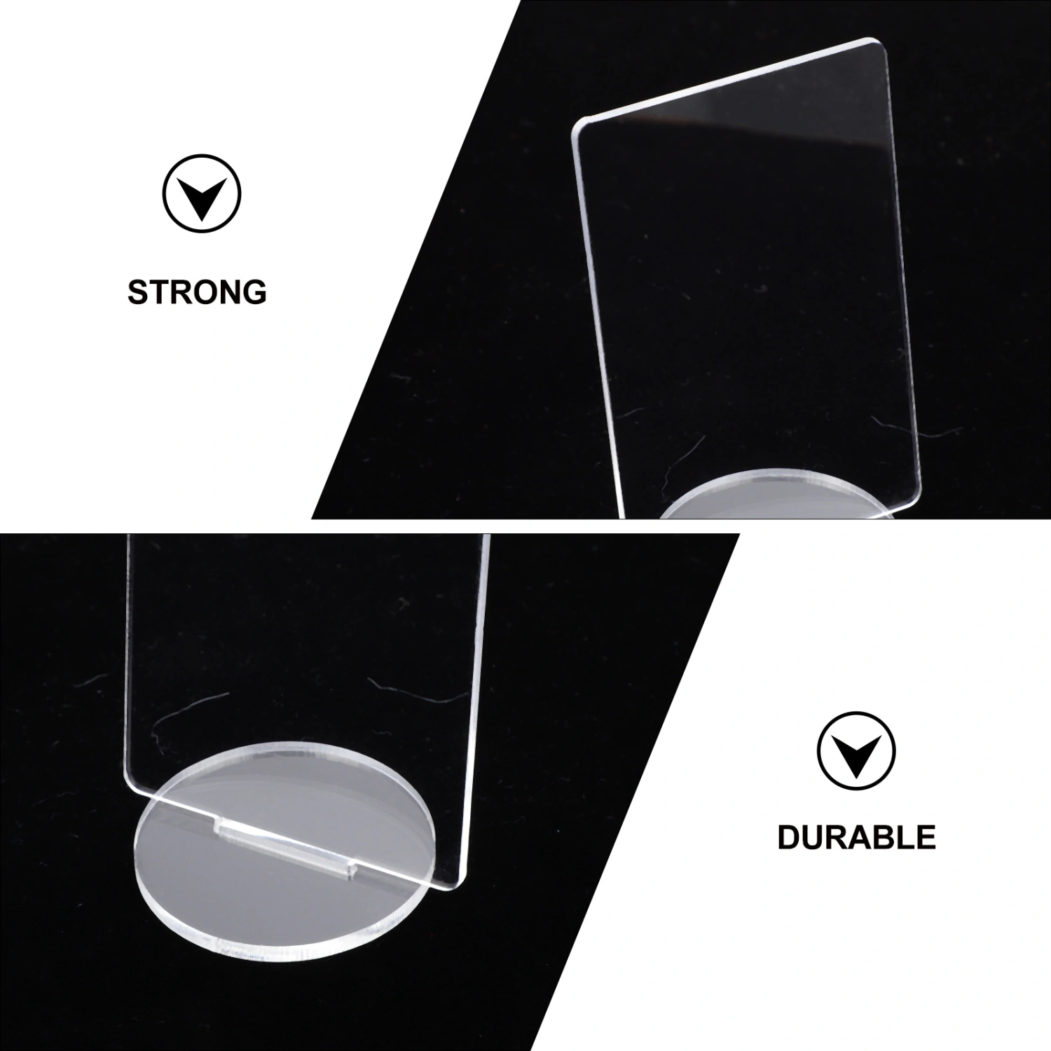 5Pcs Standing Sign Holder Acrylic Holder for Cartoon Figure Standing Sign DIY