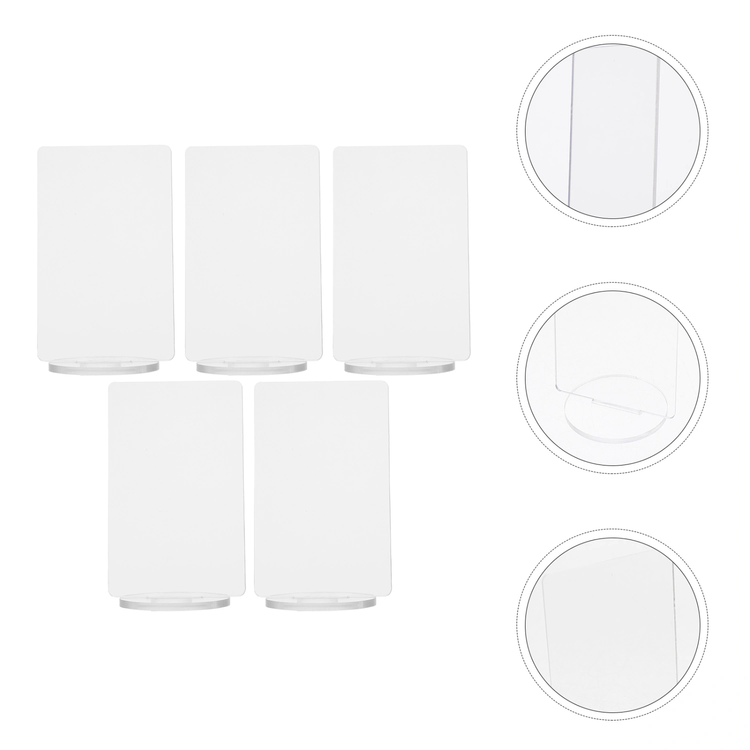5Pcs Standing Sign Holder Acrylic Holder for Cartoon Figure Standing Sign DIY