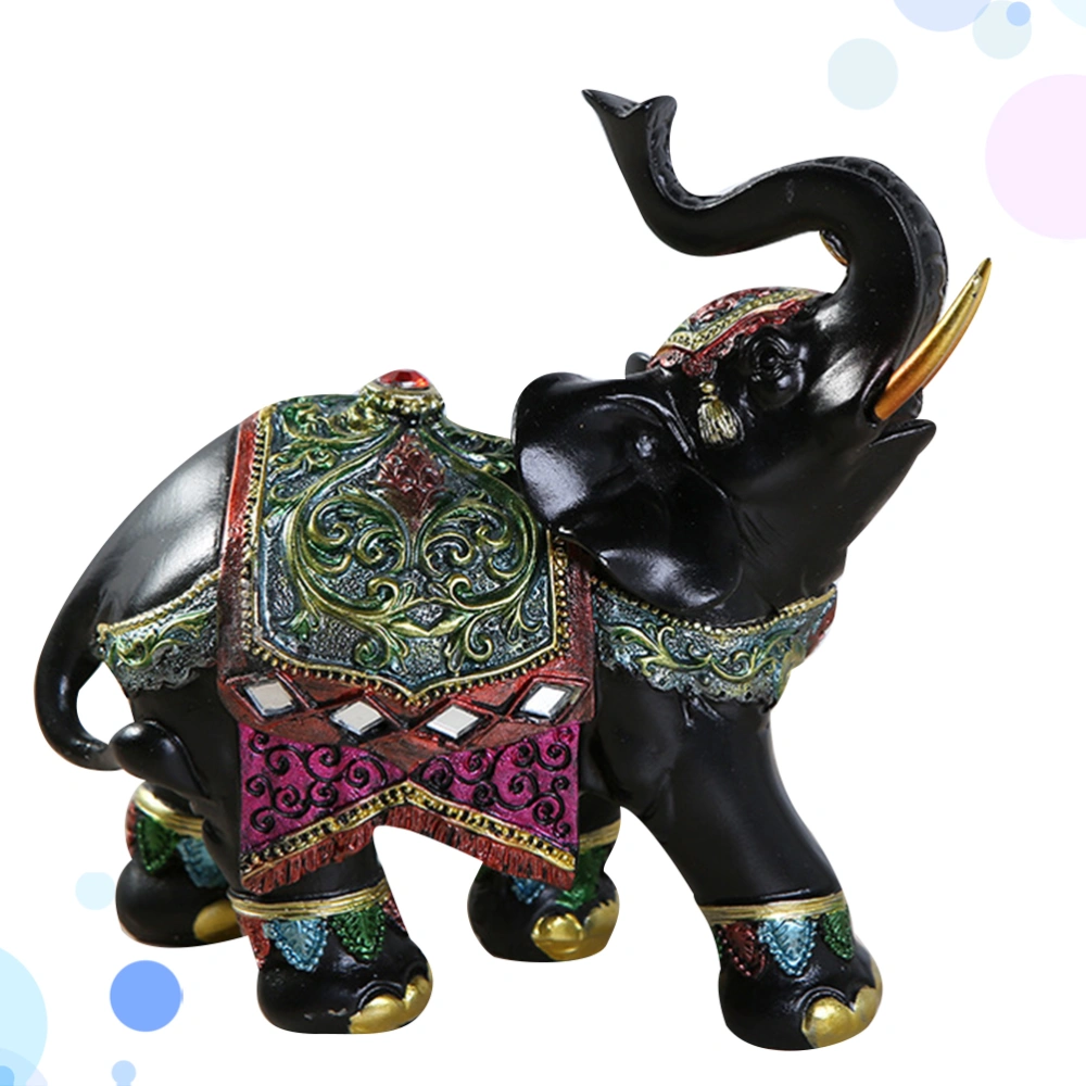 1PC Creative Elephant Resin Ornament Exquisite Adornment for Home Decoration Wedding Gift