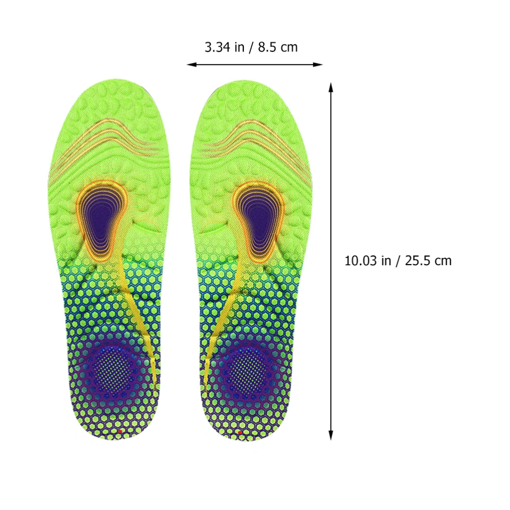 1 Pair of Shoes Insoles Breathable Shoe-pads Shock-absorbing Insoles