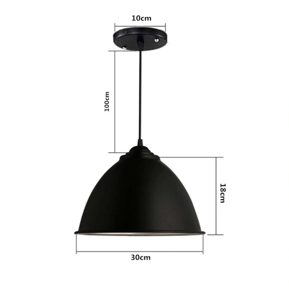 Aluminum Ceiling Lamp Hanging Pendant Light with Shade for Cafe Restaurant (White Paint)