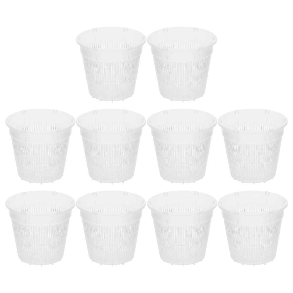 10Pcs Plastic Gardening Pots Starter Pots Flower Pots Flower Containers Home Supplies