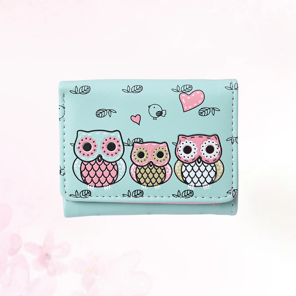 Women Wallets Female Clutch Mini Wallet Bag Short Purse Cartoon Hasp Purse Girls Ladies Coin Purse Holder(Random color)