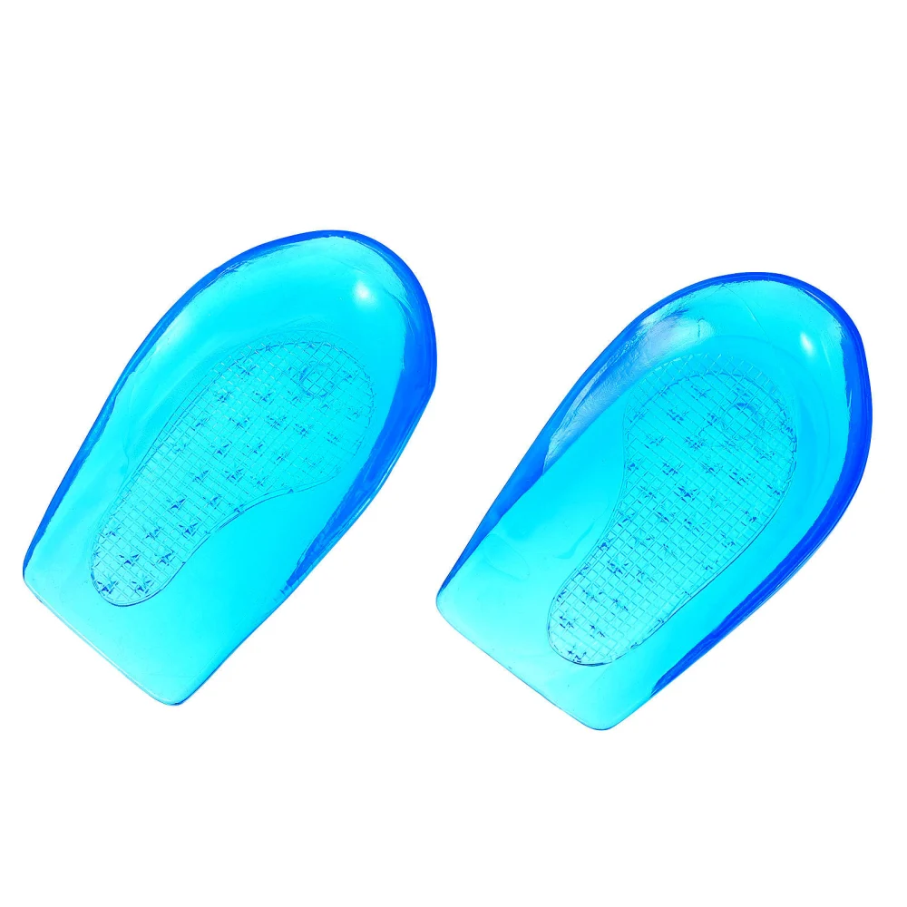 1 Pair Silicone Gel Heel Cups Silica Orthotic Gel Pads Cushions Insoles