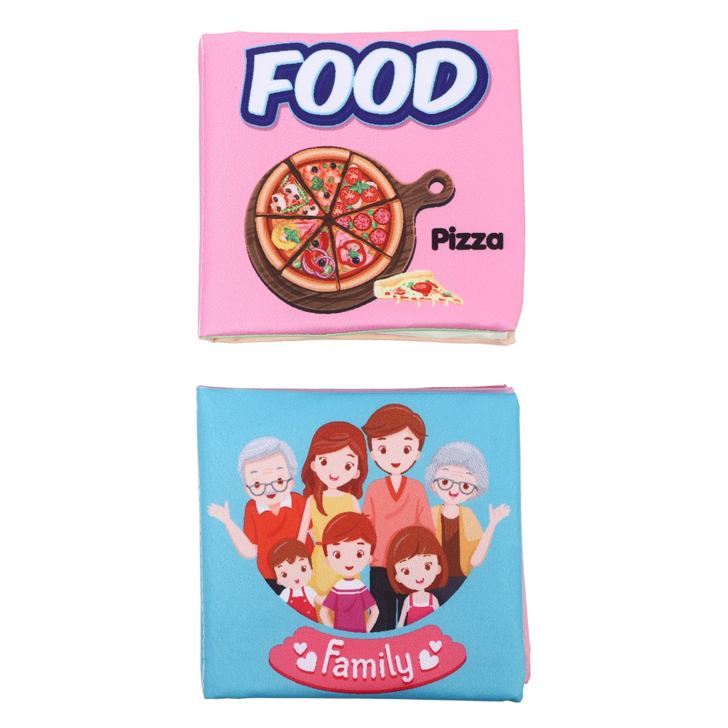 2PCS Baby Early Education Cloth Book Premium Cloth Book Safe Cloth Book