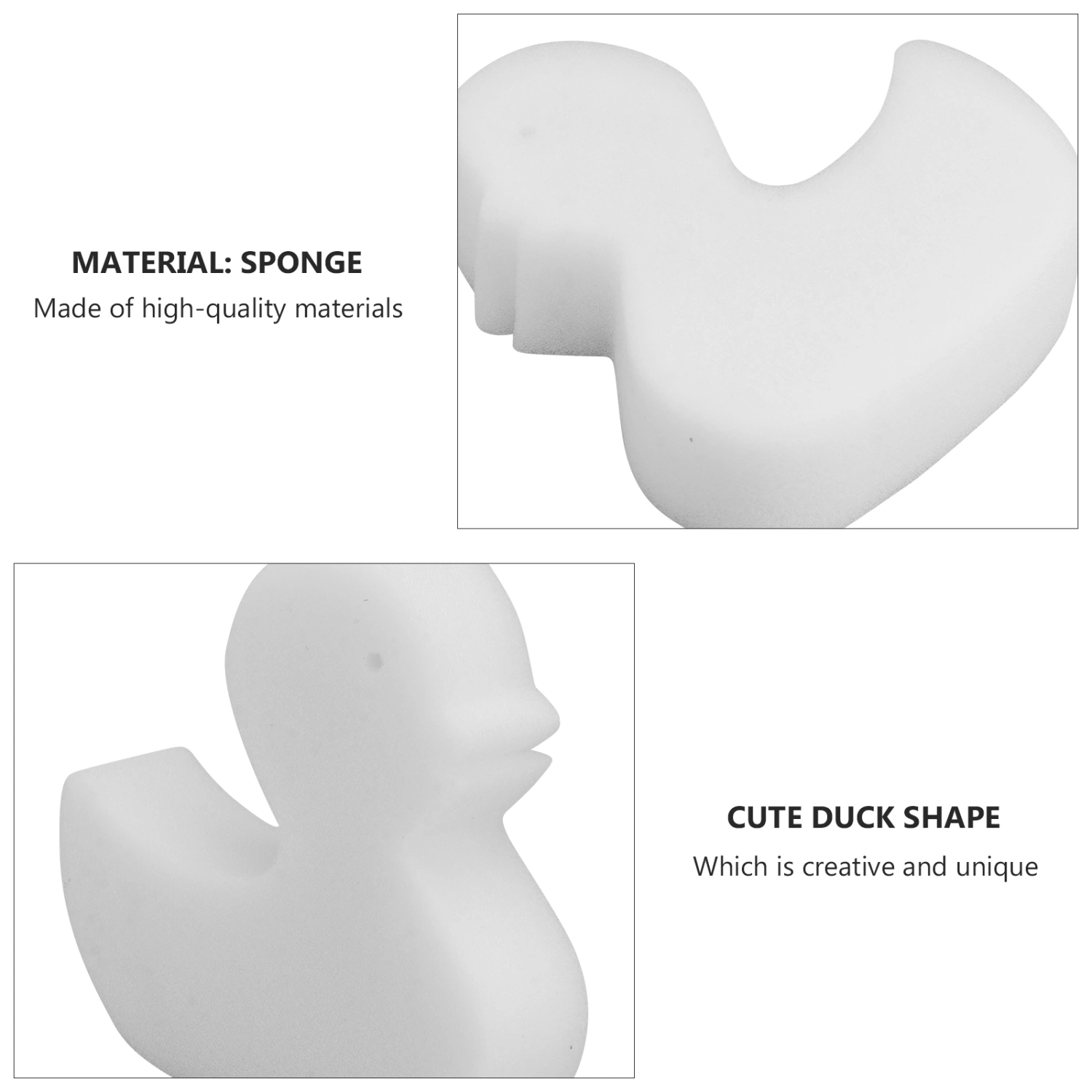 6pcs Duck Shape Oil-absorbing Sponges Efficient Swimming Pool Cleaning Sponges