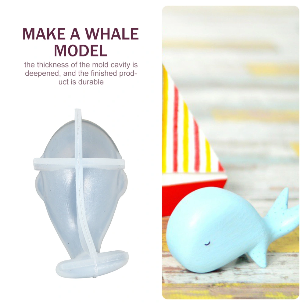 1Pc Handmade Whale Craft Mold Silicone Whale DIY Mould Whale Casting Mold