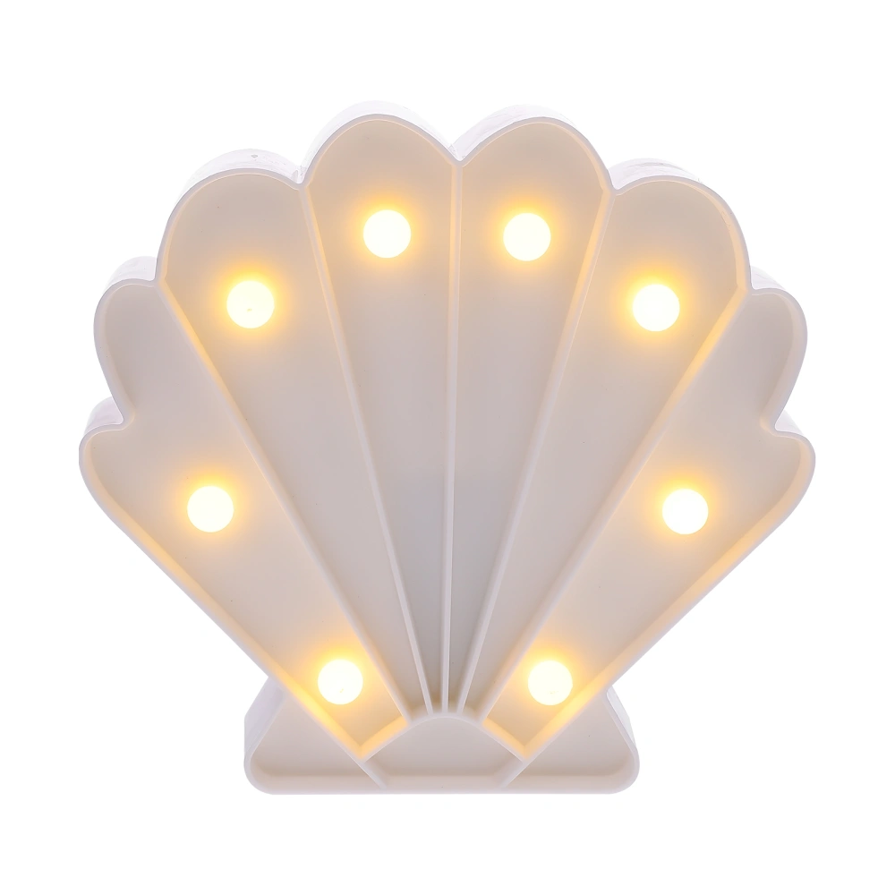 Creative Night Light Decorative Seashell Shaped LED Light Battery Powered Lamp