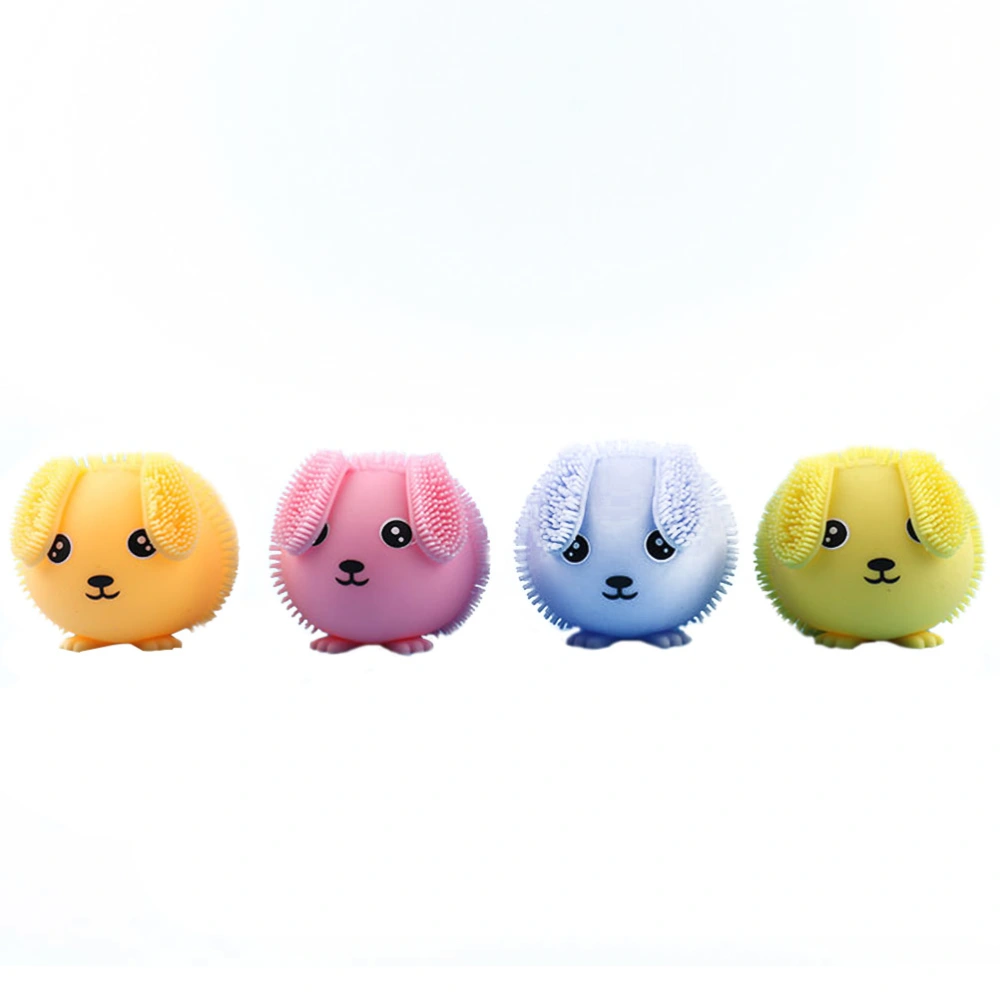 4Pcs Easter LED Toys Bunny Shaped Vent Toys Kid Decompression Toys (Mixed Color)