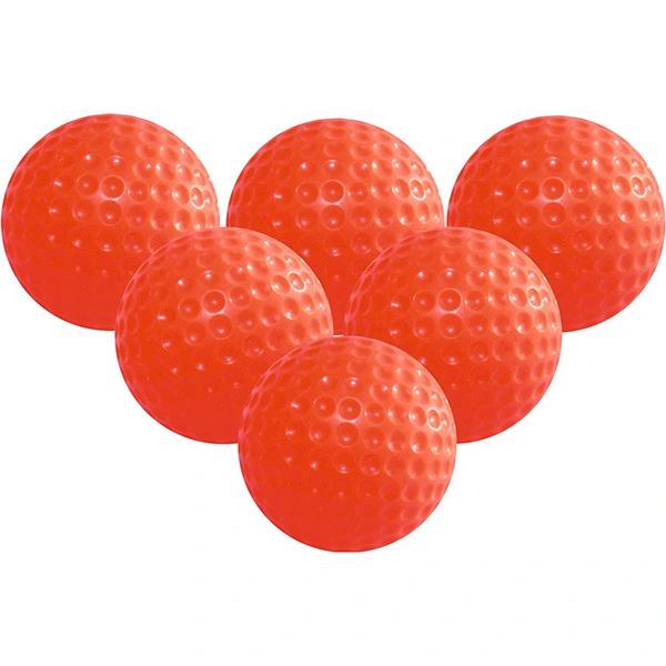 6pcs Elastic Indoor Practice Balls Training Balls (Red)