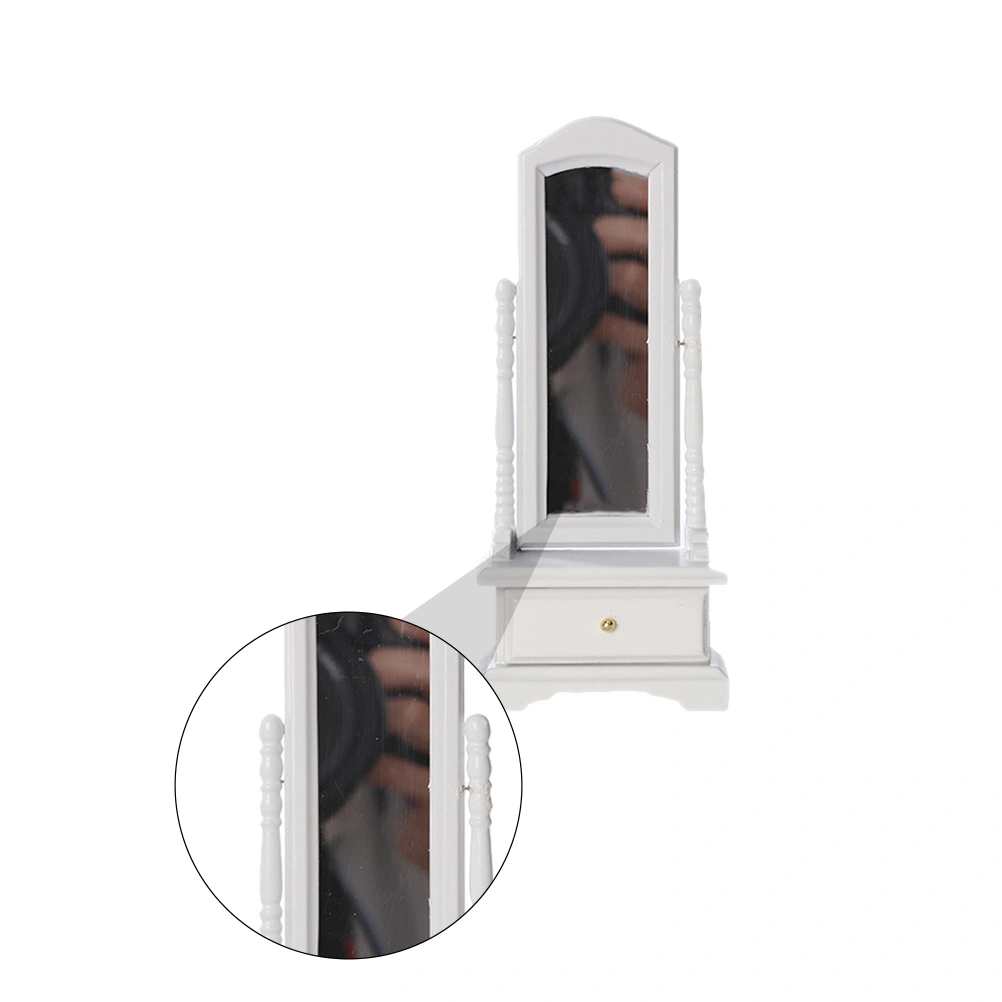 1Pc Miniature Dressing Mirror Mini Simulation Doll House Model Accessories