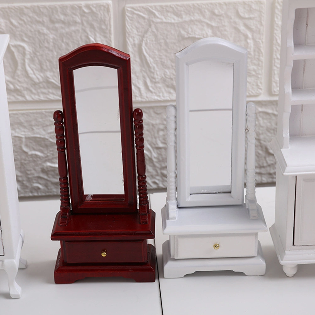 1Pc Miniature Dressing Mirror Mini Simulation Doll House Model Accessories
