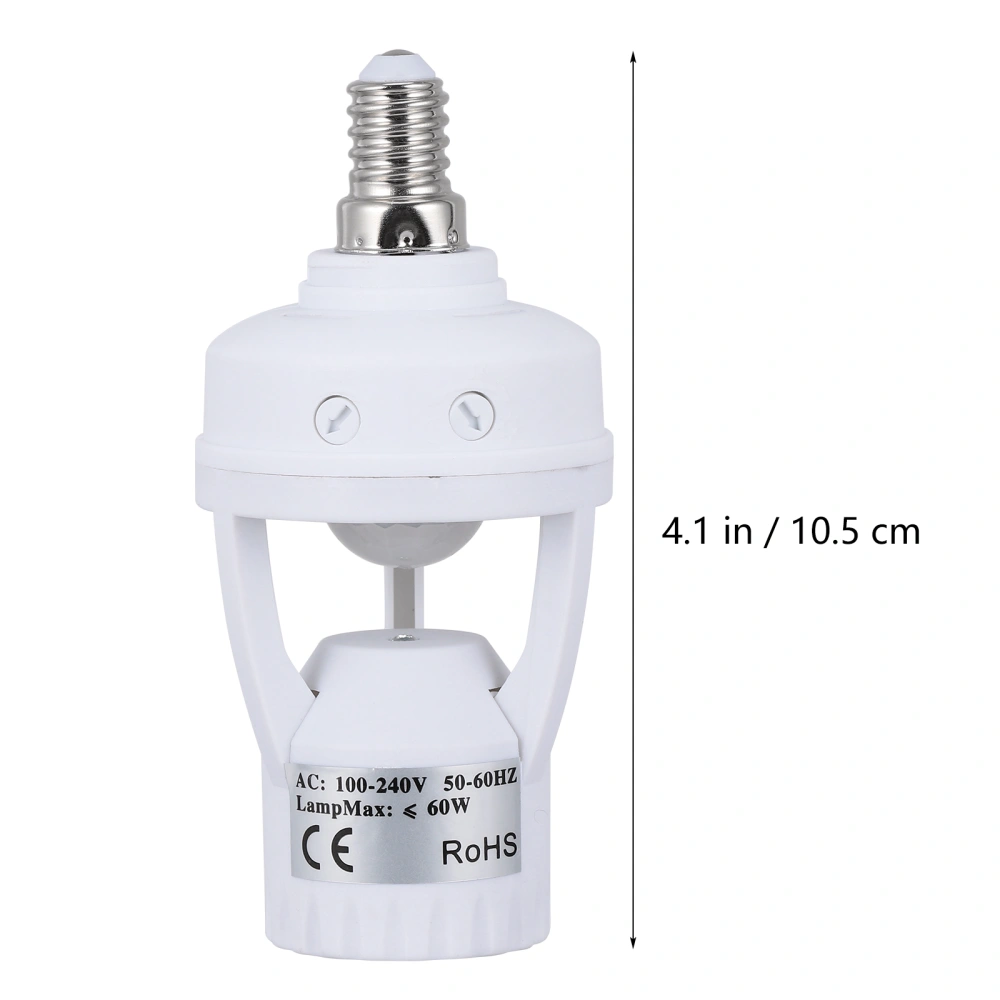 1Pc E27 Infrared Bulb Holder E14 to E27 Converter E27 Light Bulb Adapter