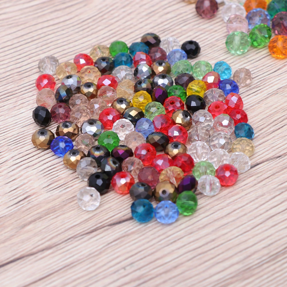 550pcs Colorful 2-10mm Bicone Crystal Beads Glass Beads Loose Spacer Beads Bracelet Jewelry Making DIY Accessory