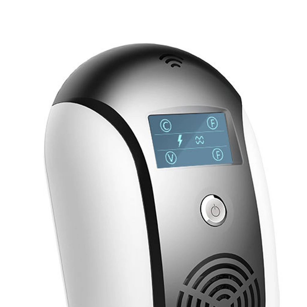 Wide Range Ultrasonic Mouse Repeller 18 Frequency Electronic Bat Mosquito Pest Repeller for Home Office with EU Plug (Black)