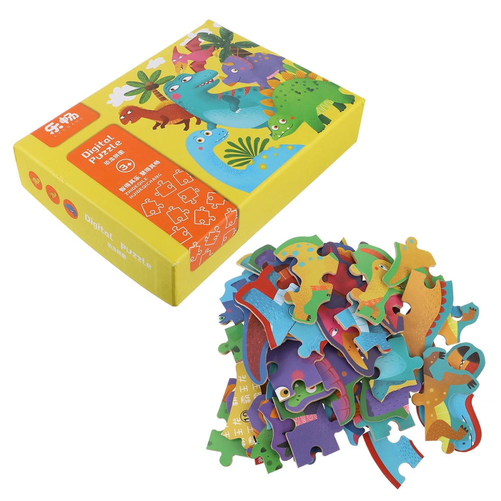 Creative Dinosaur Theme Puzzle Cartoon Jigsaw Wooden Educational Toys for Kids