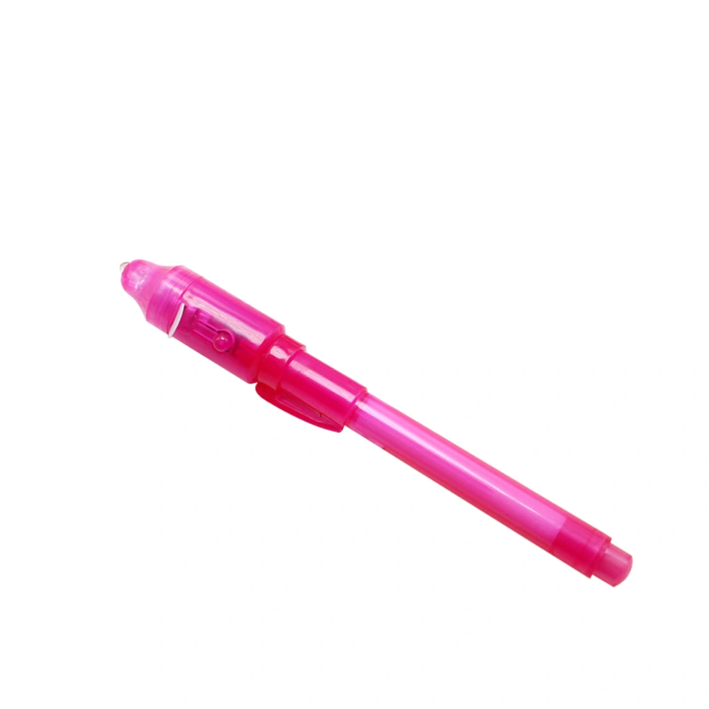 Invisible Ink Pen Pen with Built in UV Light Marker for Drawing Secret Message Writing Currency Checking Kids Game Party (Pink)