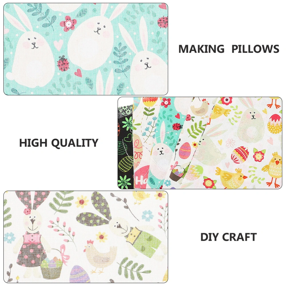 20Pcs DIY Easter Printing Cloths DIY Craft Patchwork for Sewing Quilting