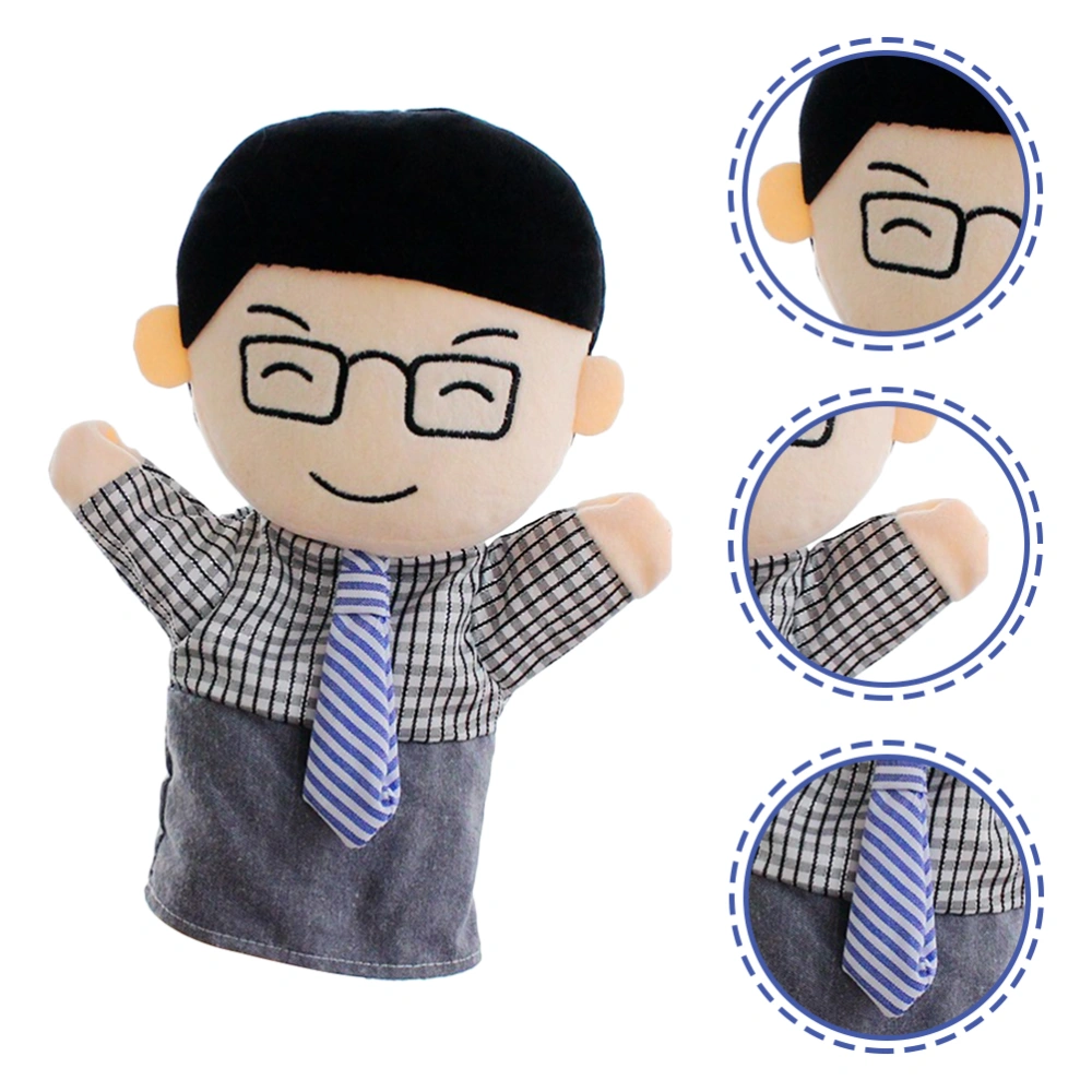 1 Pc Cartoon Hand Puppet Adorable Family Hand Doll Toy Plush Storytelling Toy