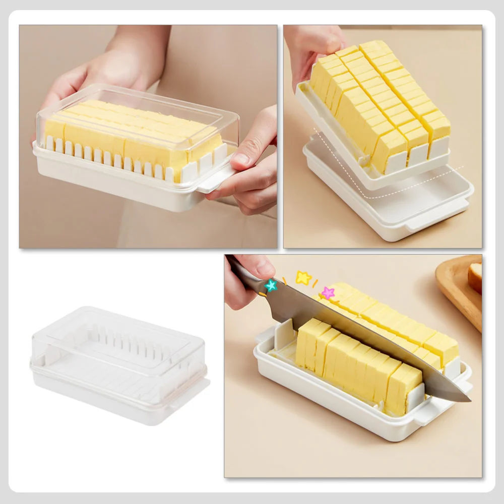 Detachable Butter Cutting Container Butter Cheese Freshness Keeping Storage Box