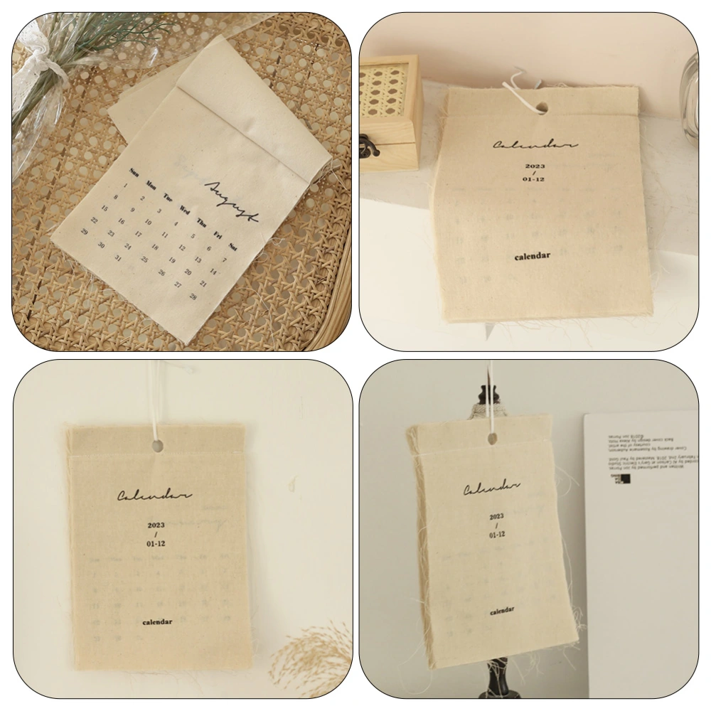 Photo Background Prop Simple Hanging Calendar English Printing Calendar for Decor