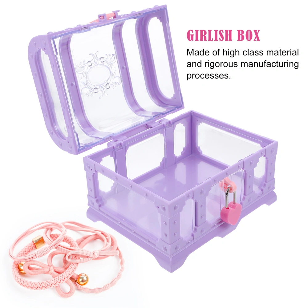 1 Set of Convenient Jewelry Display Box Crystal Container Box for Girls