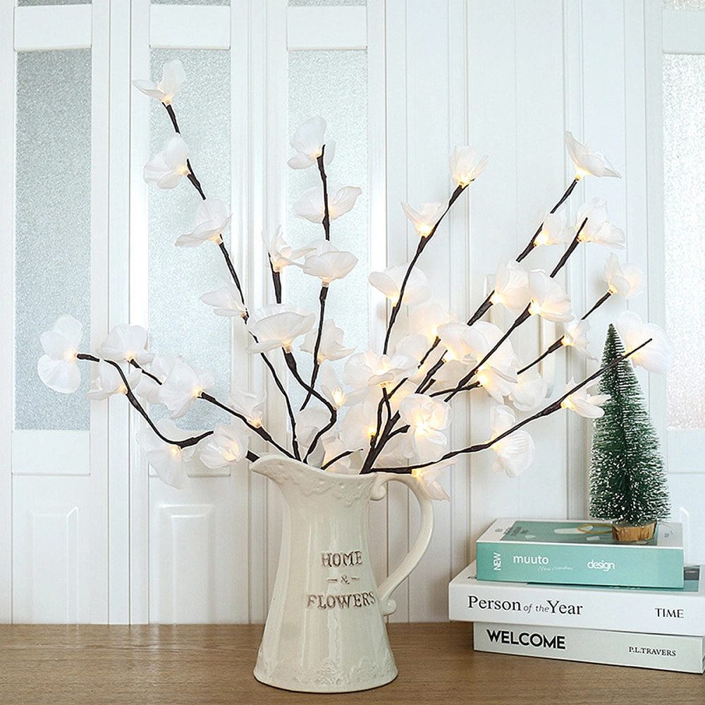 1pc Creative LED Simulation Phalaenopsis Branches Decorative Lights Chic Light