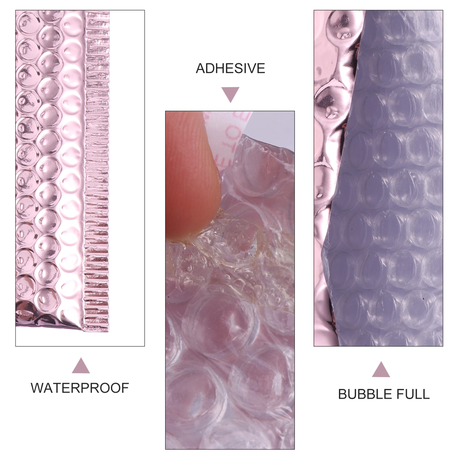 12pcs Bubble Mailers Padded Envelopes Bags Bubble Wrapping Envelope (Pink)