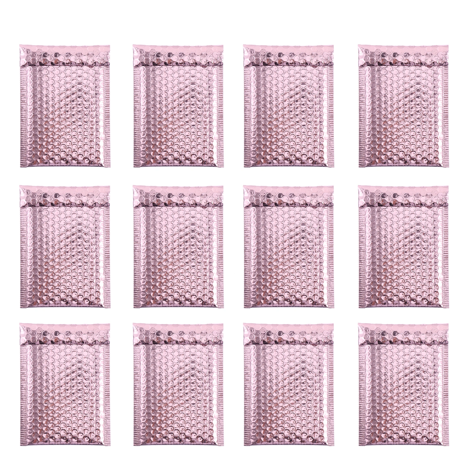12pcs Bubble Mailers Padded Envelopes Bags Bubble Wrapping Envelope (Pink)