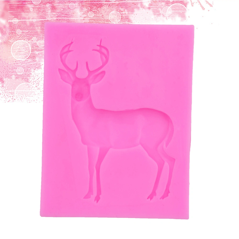 Christmas Sika Deer Silicone Molds Cake Decorating Tools Baking Mold Chocolate Cookies Fondant Mold