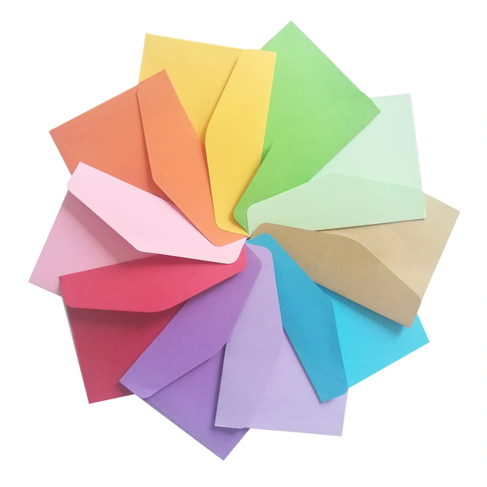 30pcs Mini Bank Storage Bag Brights Color Membership Cards Envelopes Bag (Random Color)