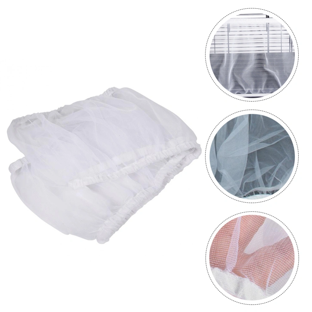 Pet Products Mesh Bird Catcher Net Cover Shell Skirt for Bird Cages Size S (White)