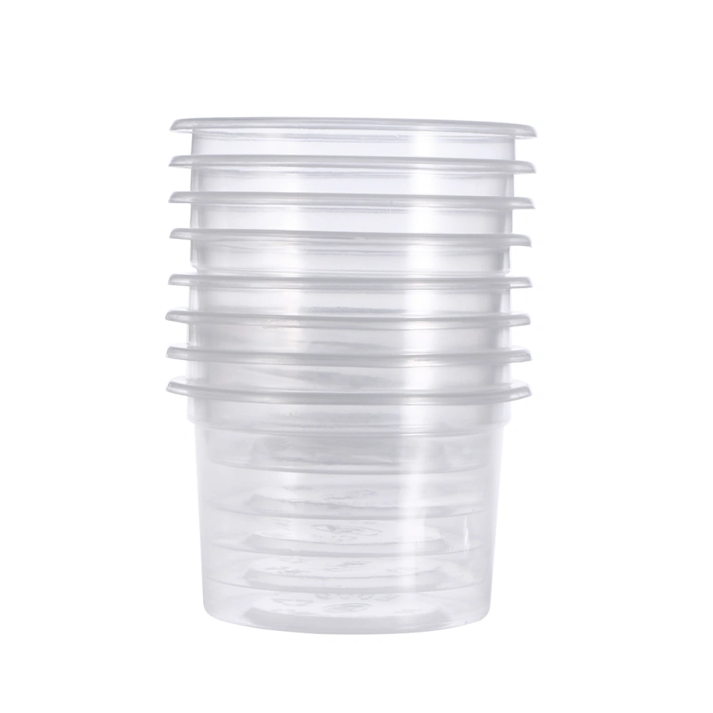 100PCS 5oz Disposable Plastic Portion Cups Clear Portion Container with Lids for Jelly Yogurt Mousses