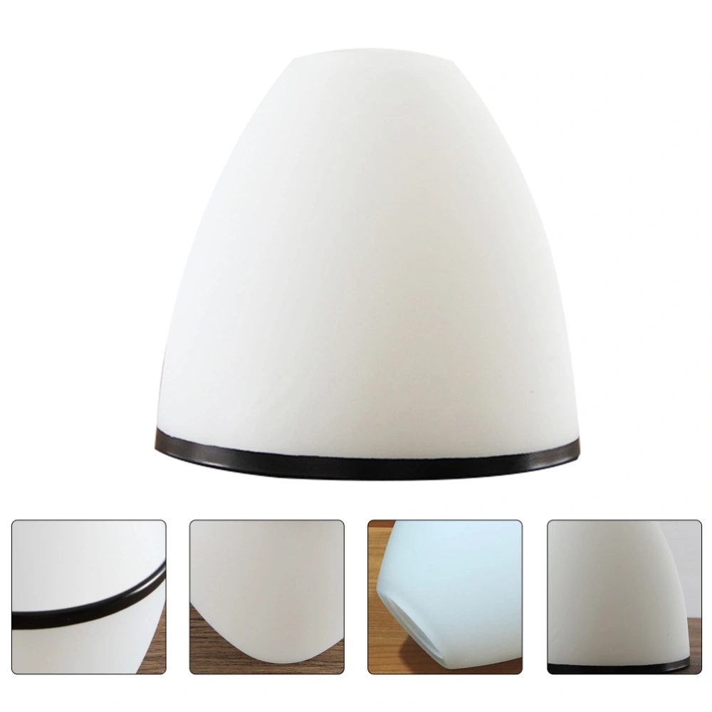 1pc Ceiling Lamp Shade Glass Lamp Cover Chic Chandelier Lamp Cover (White Black)