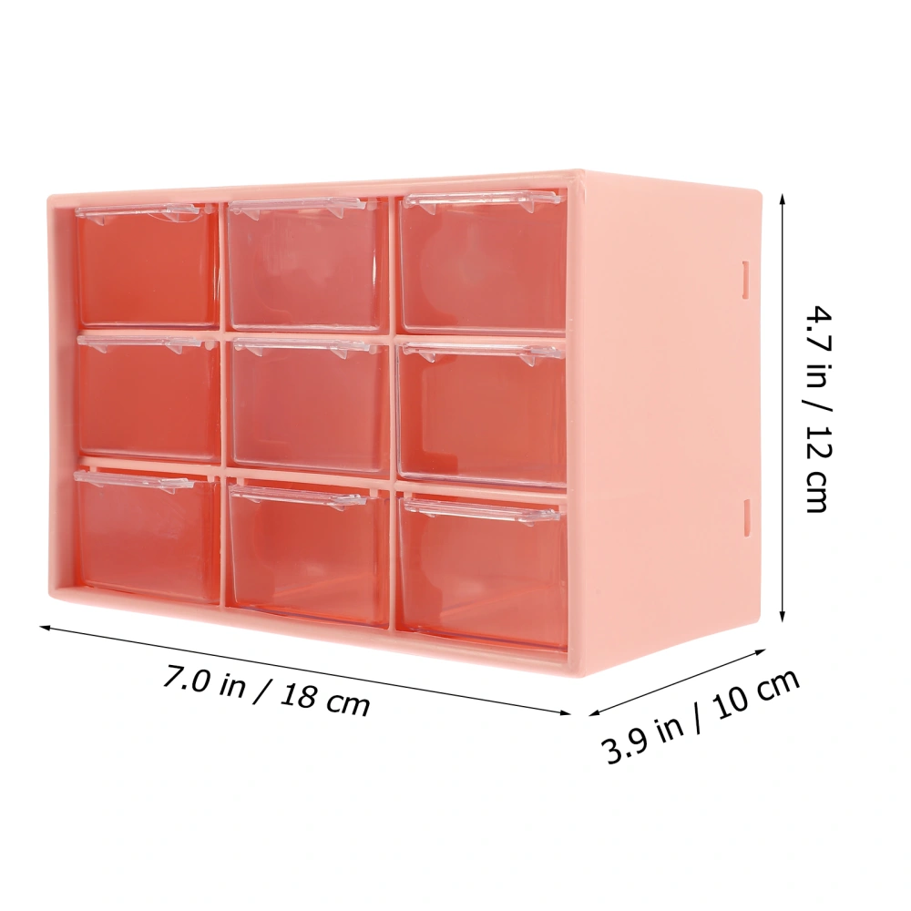 4pcs Desktop Storage Organizer Plastic Organizers and Storage Drawers for Craft Art Jewelry Cosmetics