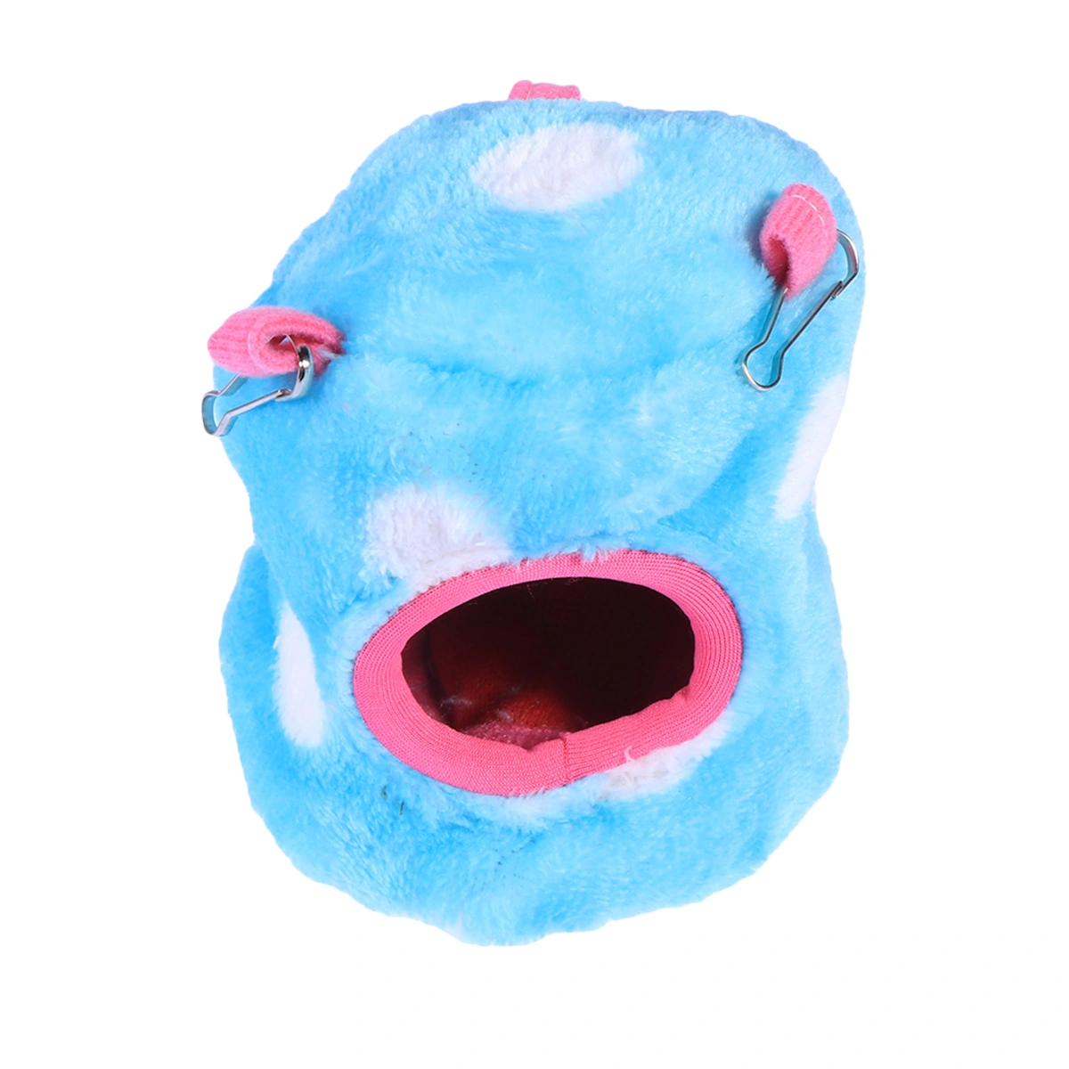 Pet Nest Flannel Warm House Hamster Mouse Rat Squirrel Small Animal Home Hanging Bed - Size XS (Random Color)