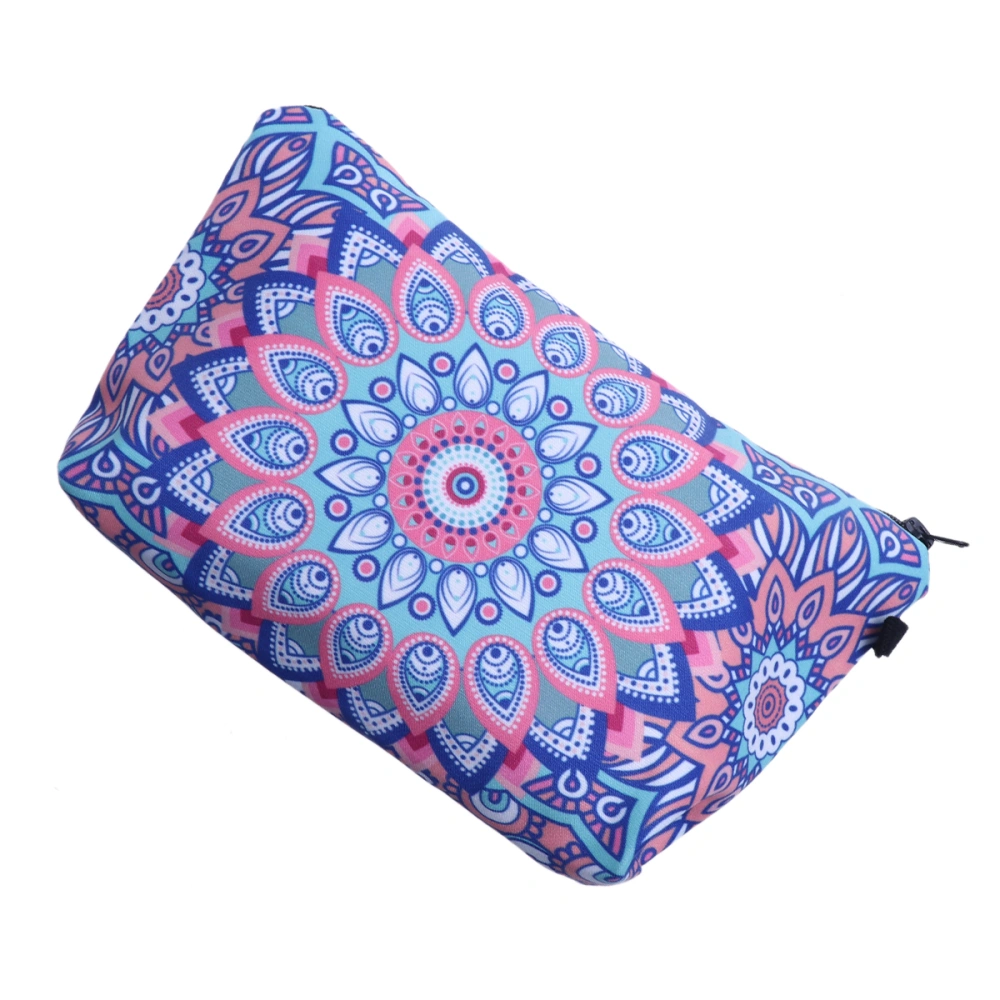 Multifunctional Makeup Bags 3D Printing Mandala Flower Storage Bag Case Portable Toiletry Bag Wash Bag (Pattern 3)