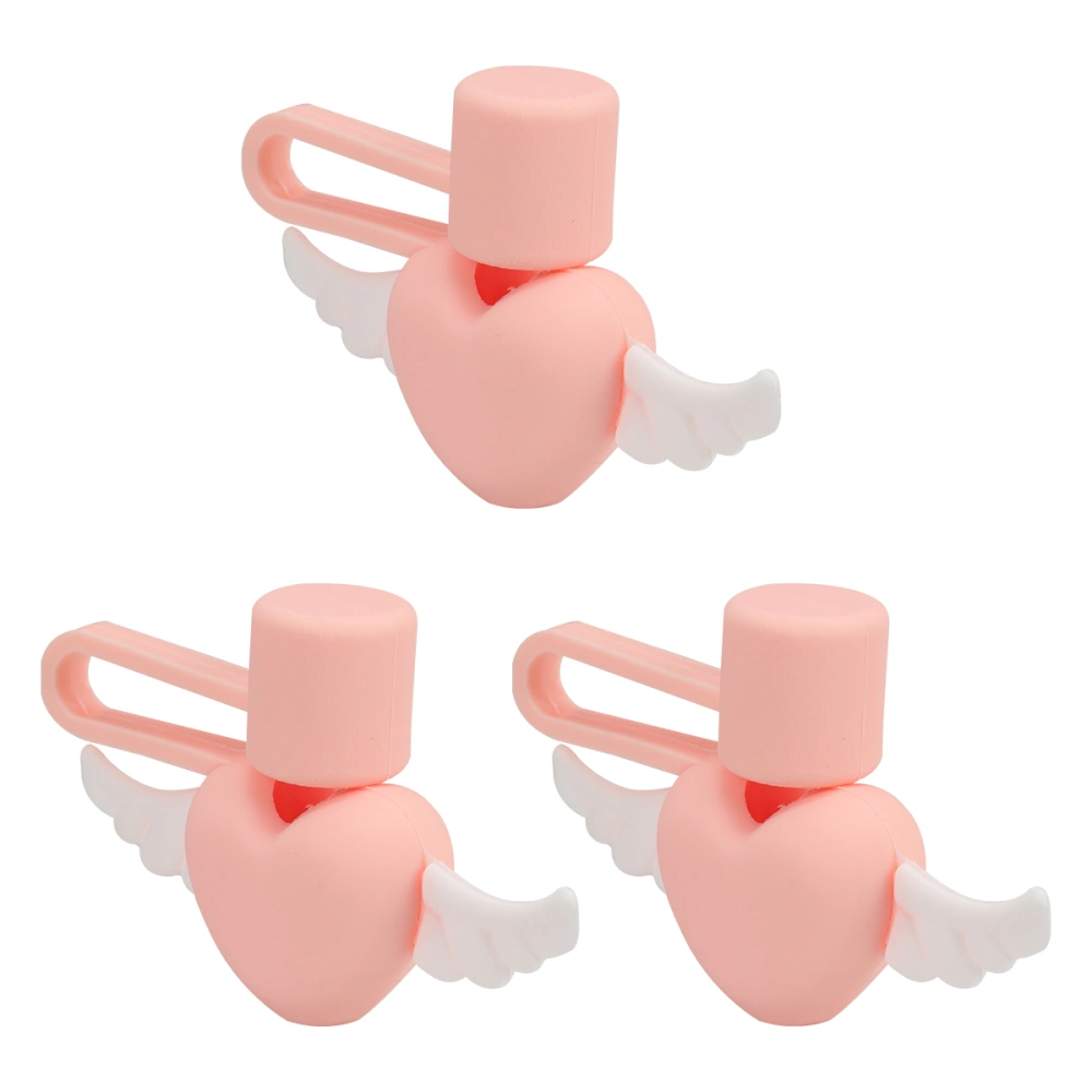 3pcs Dust-Proof Straw Cover Drinking Straw Lids Adorable Drinking Straw Plug