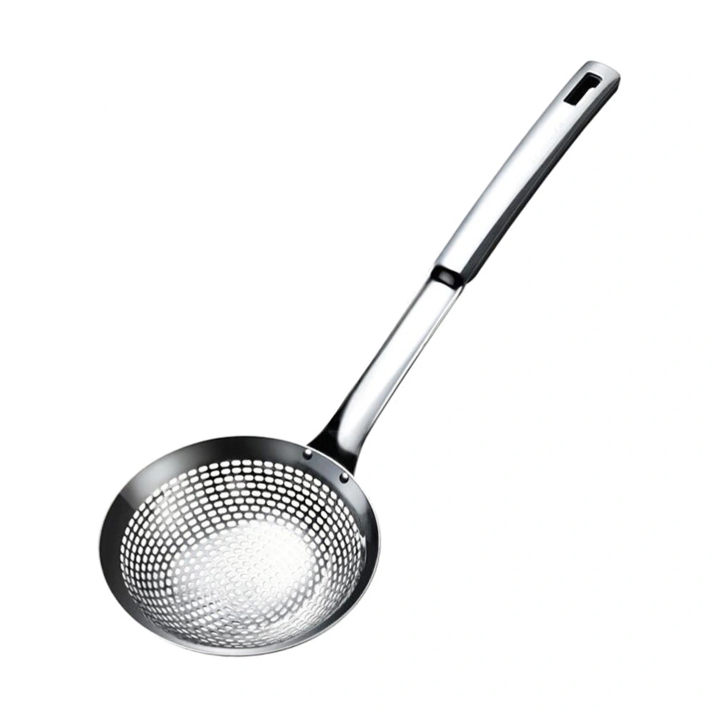 Stainless Steel Colander Scoop Hot Pot Slotted Spoon Food Serving Ladle for Noodles Dumplings (Medium Size)