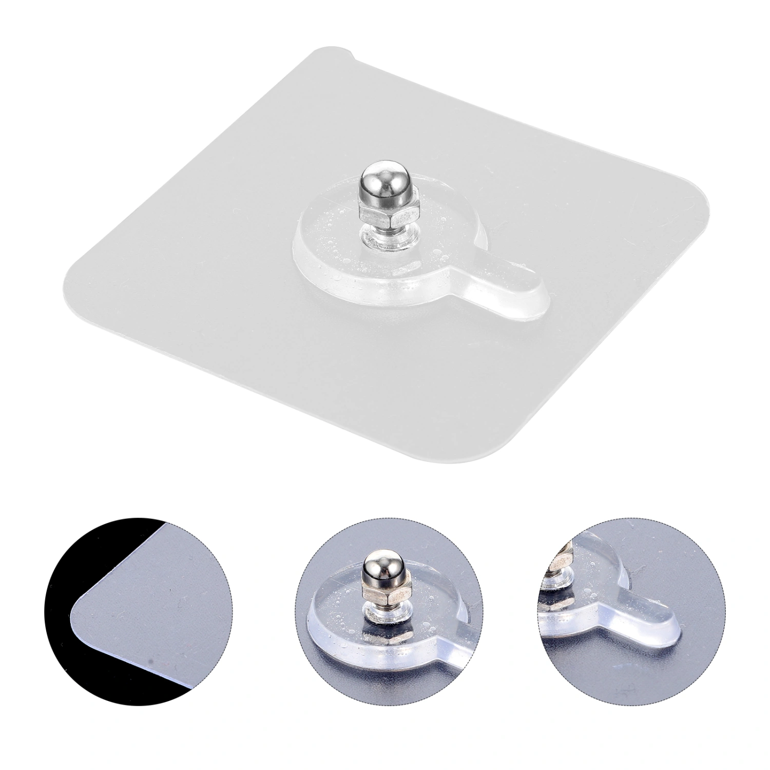 12PCS Invisible Traceless Screw Stickers Punch Free Wall Picture Hook Drywall Picture Hanging Kit for Picture Photo Frame Hanging (Exposed 8mm)